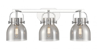 Pilaster II Bell - 3 Light - 27 inch - Polished Chrome - Bath Vanity Light (3442|423-3W-PC-G412-6SM)