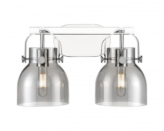 Pilaster II Bell - 2 Light - 17 inch - Polished Chrome - Bath Vanity Light (3442|423-2W-PC-G412-6SM)