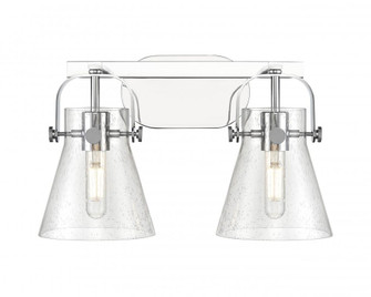 Pilaster II Cone - 2 Light - 17 inch - Polished Chrome - Bath Vanity Light (3442|423-2W-PC-G411-6SDY)