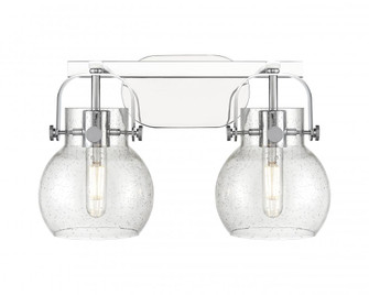 Pilaster II Sphere - 2 Light - 17 inch - Polished Chrome - Bath Vanity Light (3442|423-2W-PC-G410-6SDY)