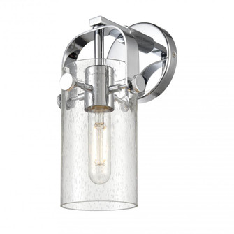 Pilaster - 1 Light - 7 inch Long Glass - Polished Chrome - Sconce (3442|423-1W-PC-G423-7SDY)