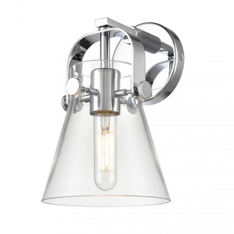 Pilaster II Cone - 1 Light - 7 inch - Polished Chrome - Sconce (3442|423-1W-PC-G411-6CL)