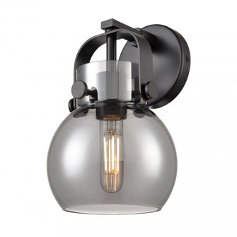 Pilaster II Sphere - 1 Light - 7 inch - Matte Black - Sconce (3442|423-1W-BK-G410-6SM)
