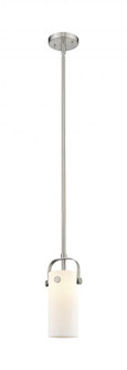 Pilaster II Cylinder - 1 Light - 7 inch Long Glass - Satin Nickel - Pendant (3442|423-1S-SN-G423-7WH)