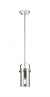 Pilaster II Cylinder - 1 Light - 7 inch Long Glass - Polished Nickel - Pendant (3442|423-1S-PN-G423-7SM)