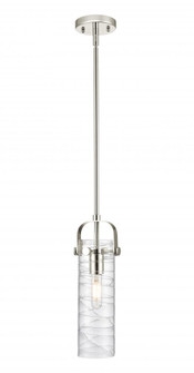 Pilaster II Cylinder - 1 Light - 12 inch Long Glass - Polished Nickel - Pendant (3442|423-1S-PN-G423-12DE)
