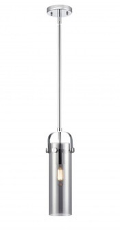 Pilaster II Cylinder - 1 Light - 12 inch Long Glass - Polished Chrome - Pendant (3442|423-1S-PC-G423-12SM)