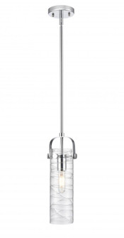 Pilaster II Cylinder - 1 Light - 12 inch Long Glass - Polished Chrome - Pendant (3442|423-1S-PC-G423-12DE)