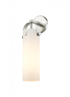 Pilaster - 1 Light - 4 inch Glass - Satin Nickel - Sconce (3442|413-1W-SN-G413-1W-4WH)