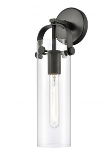 Pilaster - 1 Light - 4 inch Glass - Matte Black - Sconce (3442|413-1W-BK-G413-1W-4CL)