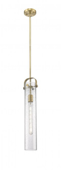 Pilaster - 1 Light - 4 inch Glass - Brushed Brass - Pendant (3442|413-1SS-BB-G413-1S-4SDY)