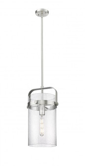 Pilaster - 1 Light - 8 inch Glass - Satin Nickel - Pendant (3442|413-1SM-SN-G413-1S-8SDY)