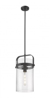 Pilaster - 1 Light - 8 inch Glass - Matte Black - Pendant (3442|413-1SM-BK-G413-1S-8SDY)