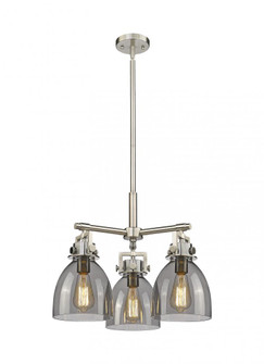 Newton Bell - 3 Light - 21 inch - Satin Nickel - Pendant (3442|411-3CR-SN-G412-7SM)