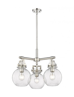 Newton Sphere - 3 Light - 21 inch - Polished Nickel - Pendant (3442|411-3CR-PN-G410-7SDY)