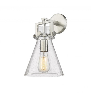 Newton Cone - 1 Light - 8 inch - Satin Nickel - Sconce (3442|411-1W-SN-G411-8SDY)