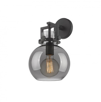 Newton Sphere - 1 Light - 8 inch - Matte Black - Sconce (3442|411-1W-BK-G410-8SM)