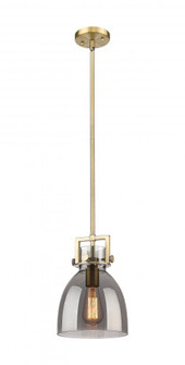 Newton Bell - 1 Light - 8 inch - Brushed Brass - Mini Pendant (3442|411-1SS-BB-G412-8SM)