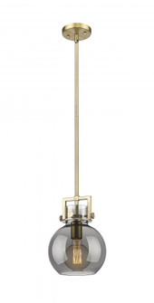 Newton Sphere - 1 Light - 8 inch - Brushed Brass - Mini Pendant (3442|411-1SS-BB-G410-8SM)