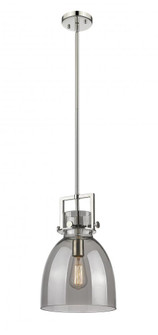 Newton Bell - 1 Light - 10 inch - Polished Nickel - Multi Pendant (3442|411-1SM-PN-G412-10SM)