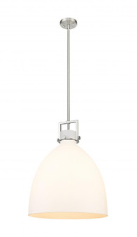 Newton Bell - 1 Light - 18 inch - Satin Nickel - Pendant (3442|411-1SL-SN-G412-18WH)