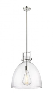 Newton Bell - 1 Light - 16 inch - Polished Nickel - Pendant (3442|411-1SL-PN-G412-16CL)