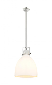 Newton Bell - 1 Light - 14 inch - Polished Nickel - Pendant (3442|411-1SL-PN-G412-14WH)