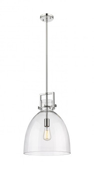 Newton Bell - 1 Light - 14 inch - Polished Nickel - Pendant (3442|411-1SL-PN-G412-14CL)