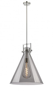 Newton Cone - 1 Light - 18 inch - Polished Nickel - Stem hung - Pendant (3442|411-1SL-PN-G411-18SM)