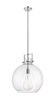 Newton Sphere - 1 Light - 16 inch - Polished Nickel - Pendant (3442|411-1SL-PN-G410-16CL)