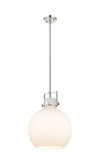 Newton Sphere - 1 Light - 14 inch - Polished Nickel - Pendant (3442|411-1SL-PN-G410-14WH)