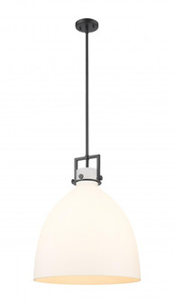 Newton Bell - 1 Light - 18 inch - Matte Black - Pendant (3442|411-1SL-BK-G412-18WH)