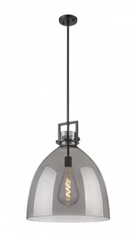 Newton Bell - 1 Light - 18 inch - Matte Black - Pendant (3442|411-1SL-BK-G412-18SM)