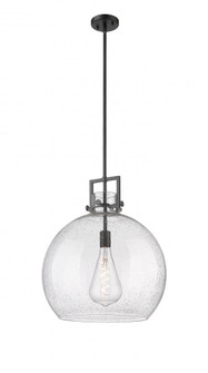 Newton Sphere - 1 Light - 18 inch - Matte Black - Pendant (3442|411-1SL-BK-G410-18SDY)