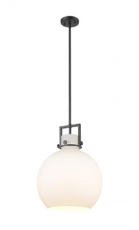 Newton Sphere - 1 Light - 14 inch - Matte Black - Pendant (3442|411-1SL-BK-G410-14WH)