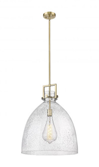 Newton Bell - 1 Light - 18 inch - Brushed Brass - Pendant (3442|411-1SL-BB-G412-18SDY)