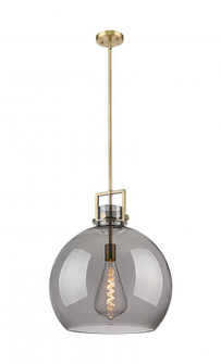Newton Sphere - 1 Light - 18 inch - Brushed Brass - Pendant (3442|411-1SL-BB-G410-18SM)