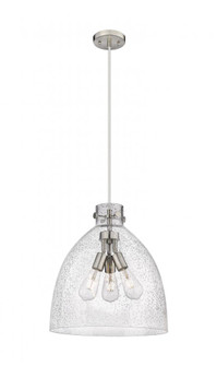 Newton Bell - 3 Light - 18 inch - Satin Nickel - Cord hung - Pendant (3442|410-3PL-SN-G412-18SDY)