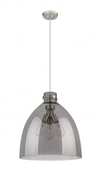 Newton Bell - 3 Light - 18 inch - Satin Nickel - Cord hung - Pendant (3442|410-3PL-SN-G412-18SM)