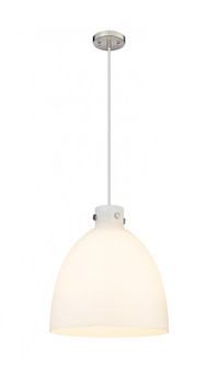 Newton Bell - 3 Light - 16 inch - Satin Nickel - Cord hung - Pendant (3442|410-3PL-SN-G412-16WH)