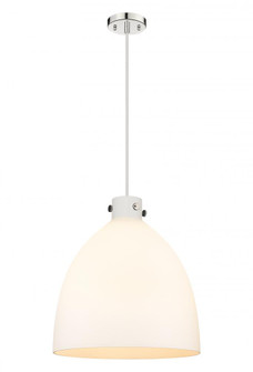 Newton Bell - 3 Light - 18 inch - Polished Nickel - Cord hung - Pendant (3442|410-3PL-PN-G412-18WH)