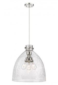 Newton Bell - 3 Light - 18 inch - Polished Nickel - Cord hung - Pendant (3442|410-3PL-PN-G412-18SDY)
