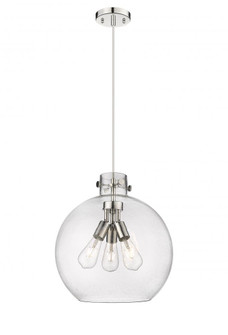 Newton Sphere - 3 Light - 18 inch - Polished Nickel - Cord hung - Pendant (3442|410-3PL-PN-G410-18SDY)