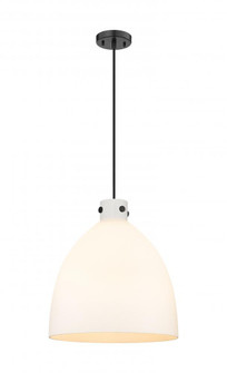 Newton Bell - 3 Light - 18 inch - Matte Black - Cord hung - Pendant (3442|410-3PL-BK-G412-18WH)