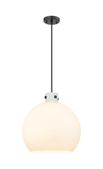 Newton Sphere - 3 Light - 18 inch - Matte Black - Cord hung - Pendant (3442|410-3PL-BK-G410-18WH)