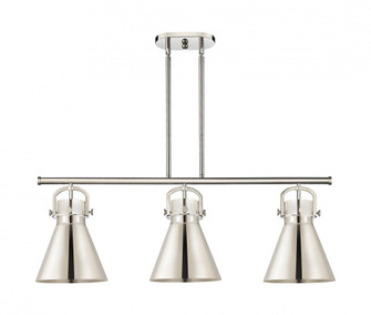 Newton Cone - 3 Light - 42 inch - Polished Nickel - Island Light (3442|410-3I-PN-M411-10PN)