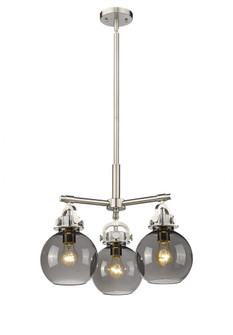 Newton Sphere - 3 Light - 21 inch - Satin Nickel - Pendant (3442|410-3CR-SN-G410-7SM)