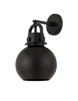 Newton Sphere - 1 Light - 8 inch - Matte Black - Sconce (3442|410-1W-BK-M410-8BK)