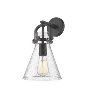 Newton Cone - 1 Light - 8 inch - Matte Black - Sconce (3442|410-1W-BK-G411-8SDY)