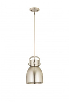 Newton Bell - 1 Light - 8 inch - Satin Nickel - Mini Pendant (3442|410-1SS-SN-M412-8SN)